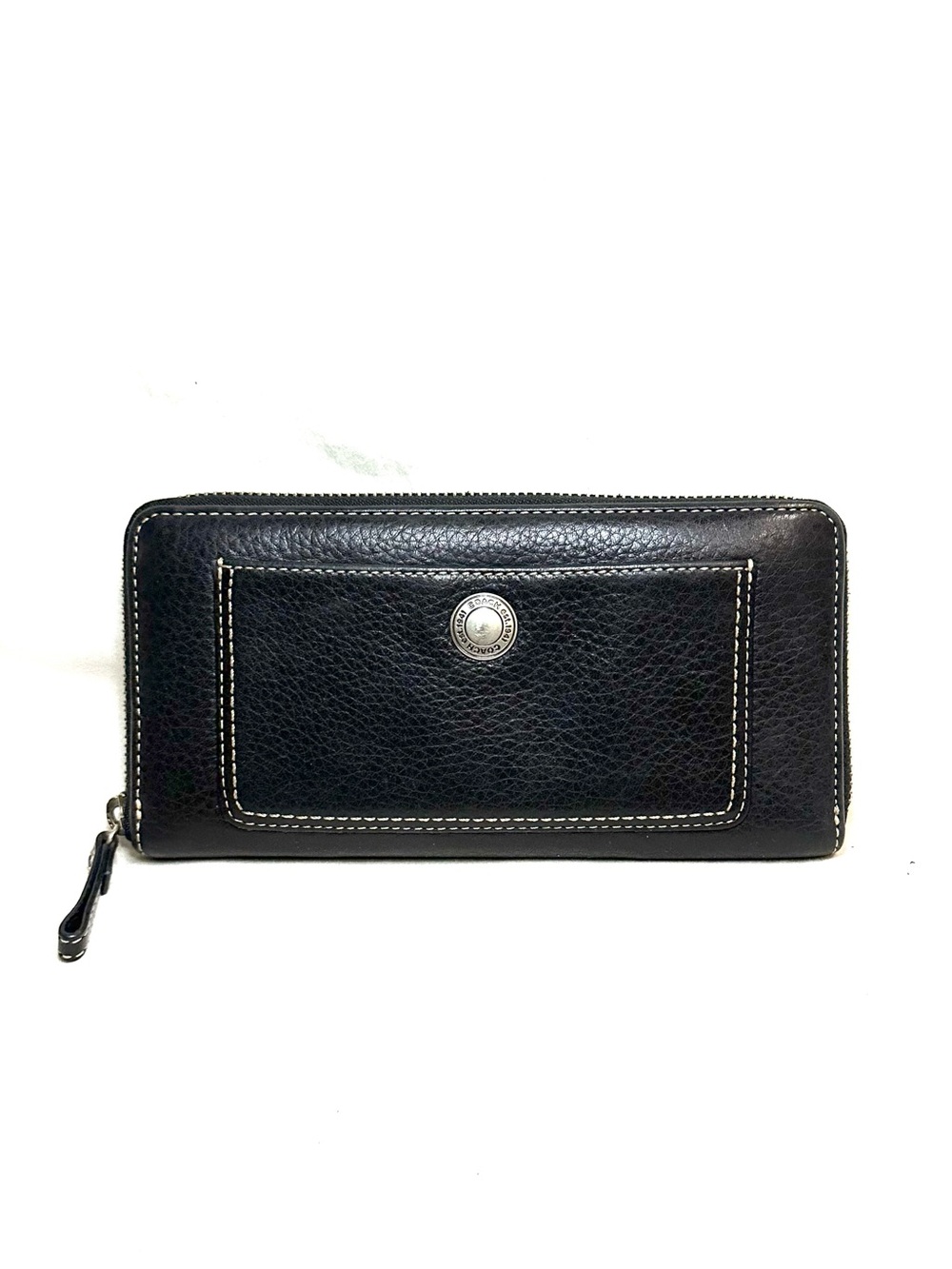 Coach Vintage Chelsea Zip Around Accordion Leather
